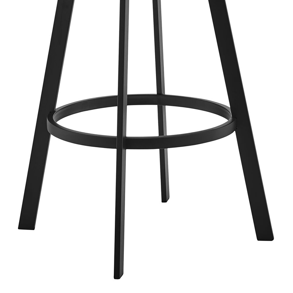 Blue River Roman 26&quot; Swivel Counter Stool in Gray and Black, , large