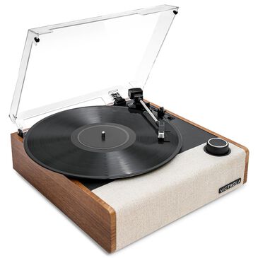 Victrola Eastwood II Bluetooth Record Player with 3-speed Turntable in Oak, , large