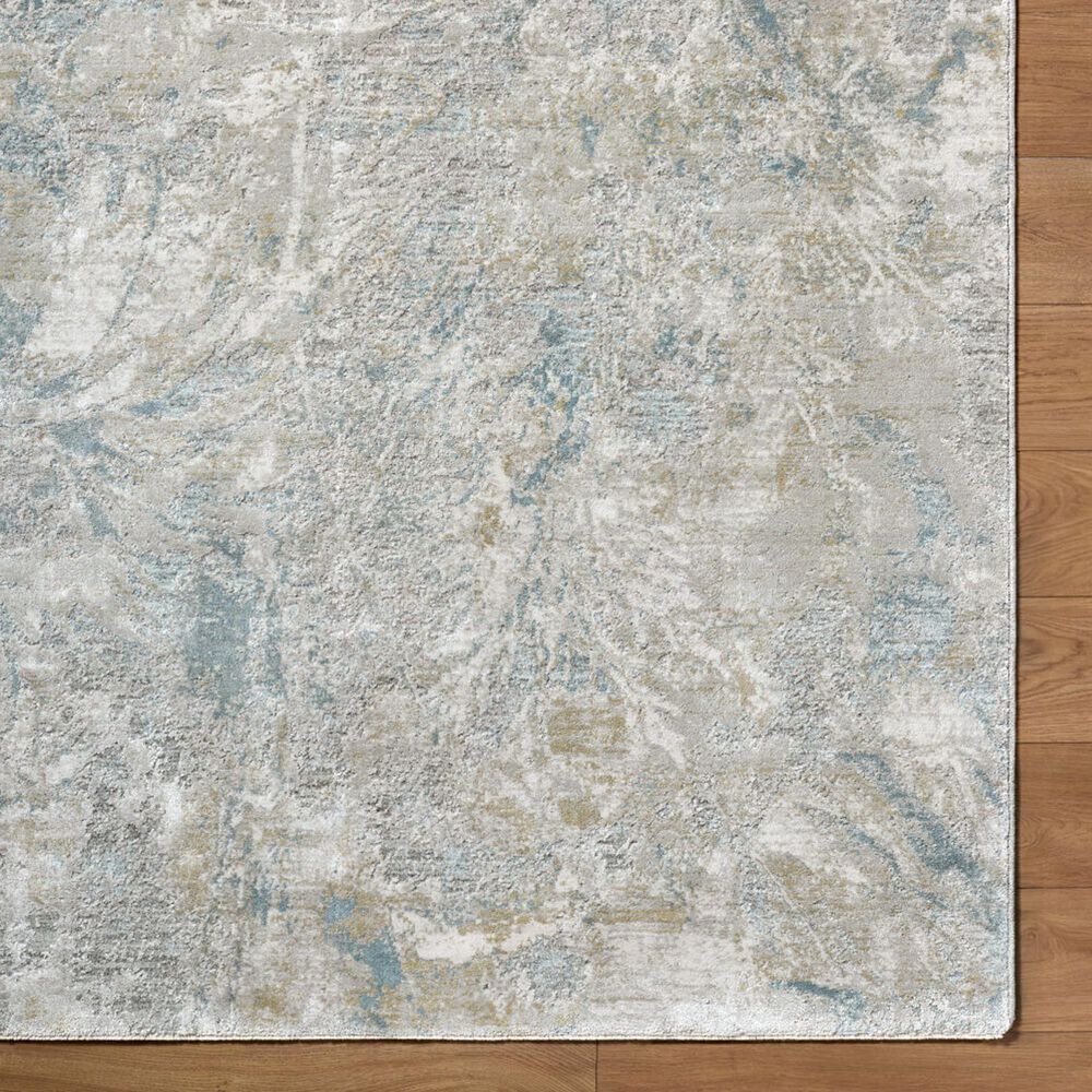 Surya Brunswick Light Gray, Cream, Charcoal, Mustard and Blue 2'7" x 10' Runner, , large