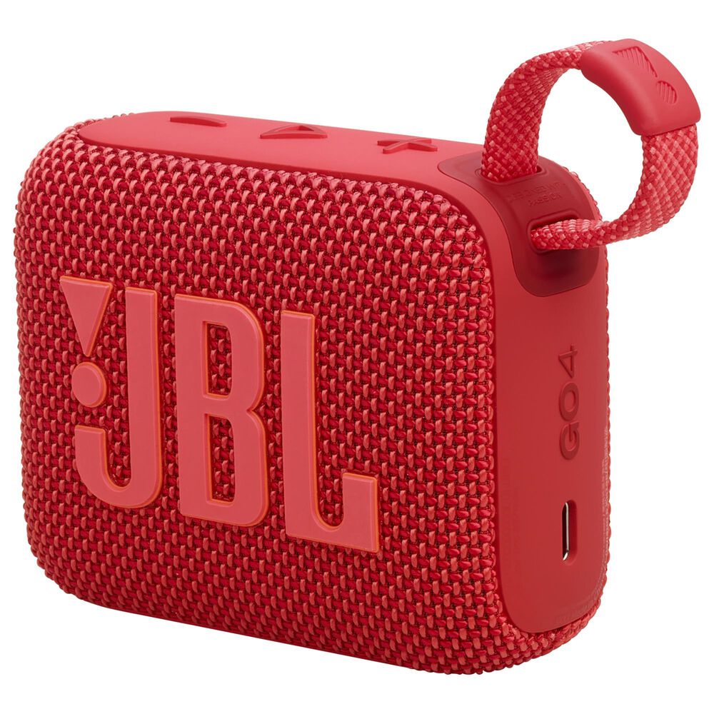 JBL Go 4 Portable Waterproof Bluetooth Speaker in Red, , large