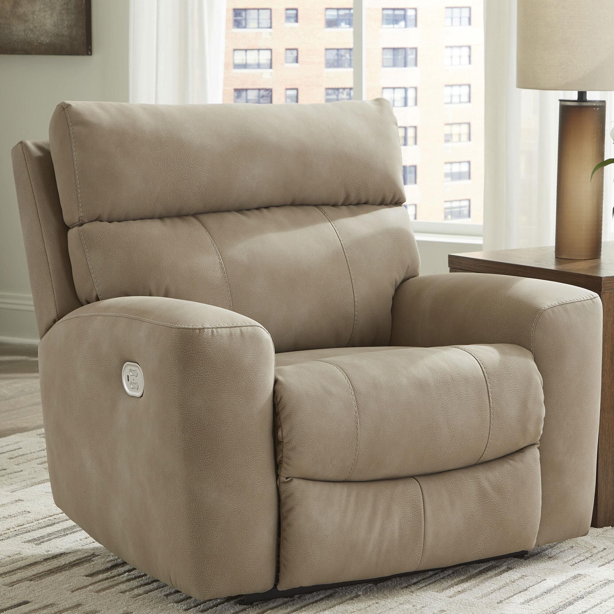 Ashley Next-Gen Durapella Power Recliner in Sand