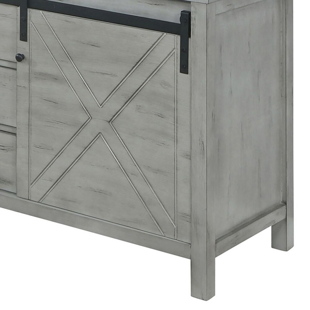 Lexora Home Marsyas 80&quot; Double Bathroom Vanity in Ash Grey with 2 cm White Cultured Marble Top and Rectangular Sinks, , large