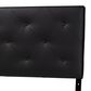 Baxton Studio Baltimore Queen Upholstered Panel Headboard in Black, , large