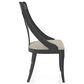 Canadel Champlain 5-Piece Round Dining Set in Distressed Black, , large