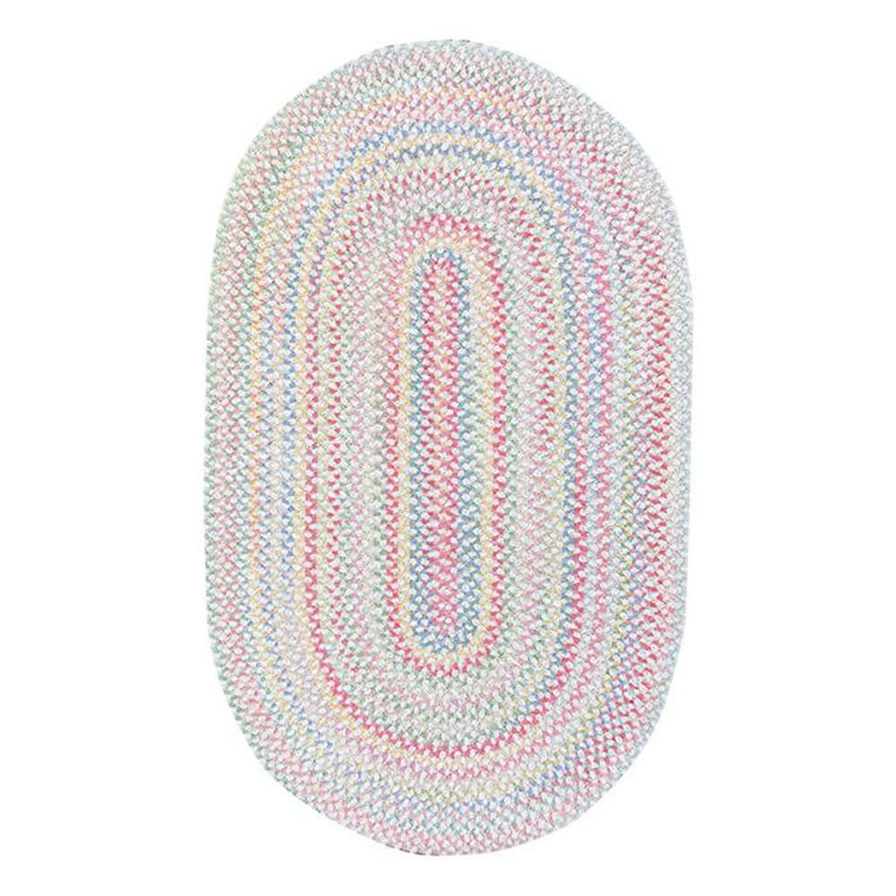 Capel Cutting Garden Rugs 0450-610 5' x 8' Lily Oval Kids Rug, , large