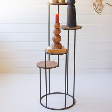 Kalalou 4-Tier Display in Black, , large