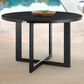 Blue River Cayman Outdoor Round Dining Table in Black - Table Only, , large
