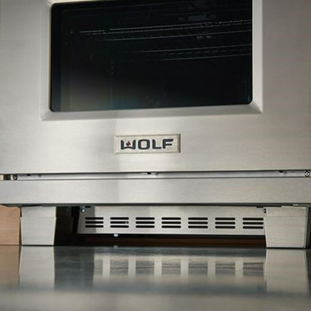 Wolf 36" Dual Fuel Range Kick Plate in Stainless Steel, , large