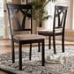 Baxton Studio Sylvia Side Chair in Espresso Brown (Set of 2), , large