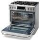 Thor Kitchen 36" Professional Gas Range with Storage Drawer in Stainless Steel, , large
