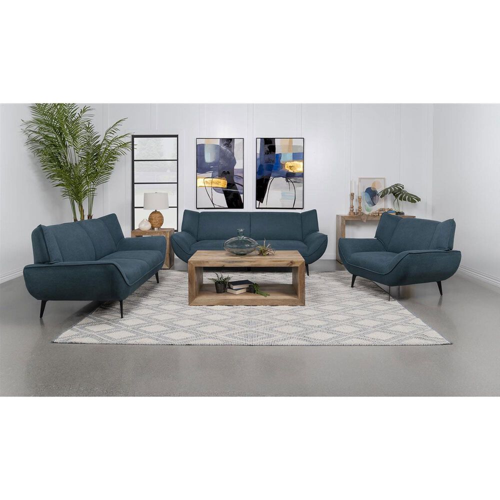 37B Acton Stationary Sofa in Teal Blue, , large