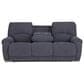 HomeStretch Showtime Power Reclining Sofa with Drop Down Table in Graphite, , large