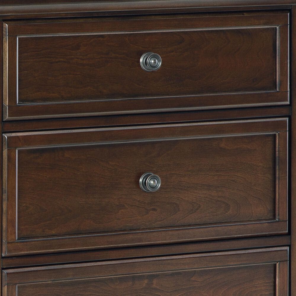 Ashley Trellington 6-Drawer Dresser in Warm Brown Cherry, , large