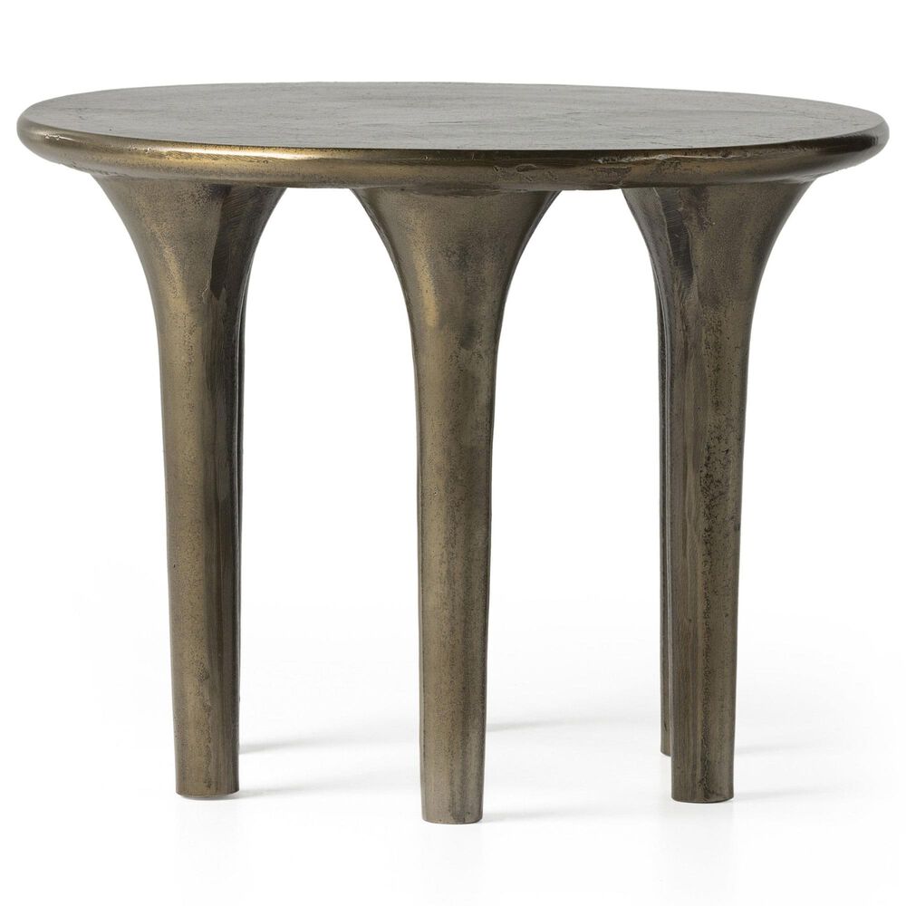 Four Hands Kelden End Table in Aged Bronze, , large