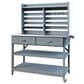 HOMLUX 65" Outdoor Potting Bench Table in Grey, , large