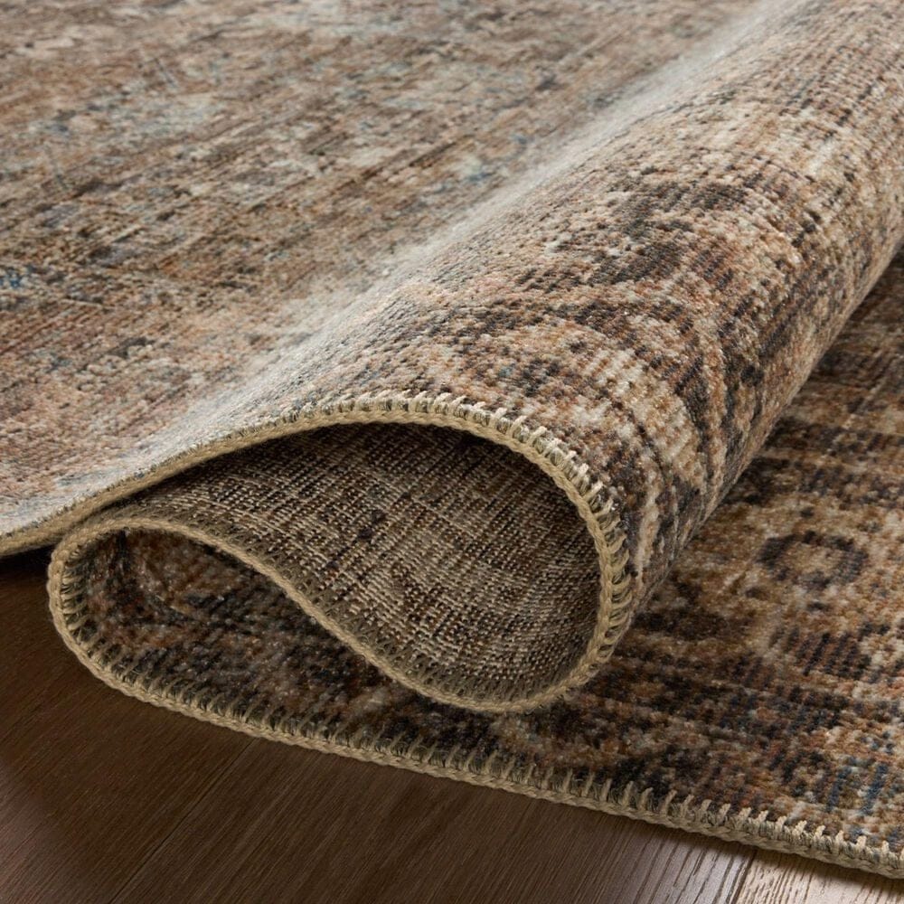 Loloi Heritage 12&#39; Square Mocha and Denim Area Rug, , large