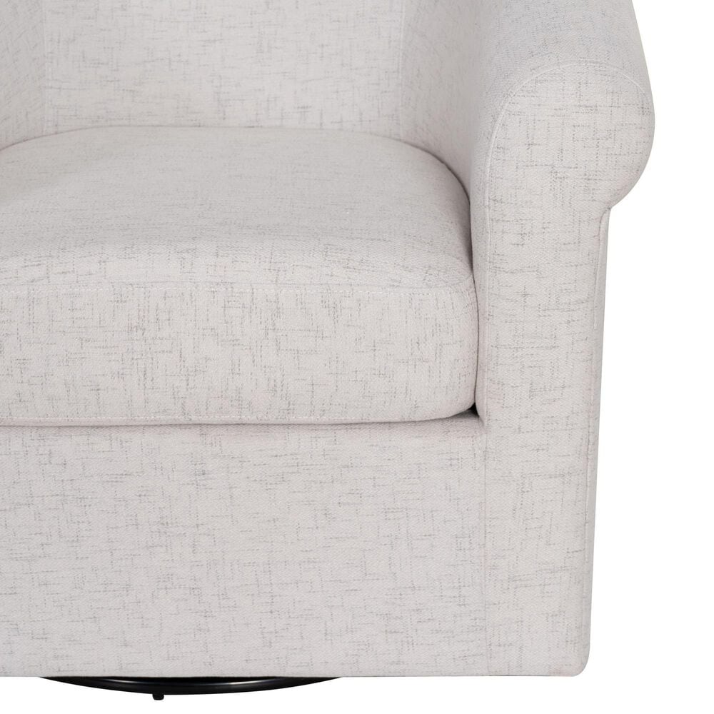 Linon Home Decor Bonnie Swivel Chair in Bone, , large