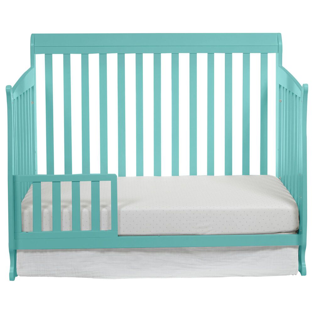 Hearth and Haven Riley 4-In-1 Convertible Crib in Turquoise, , large