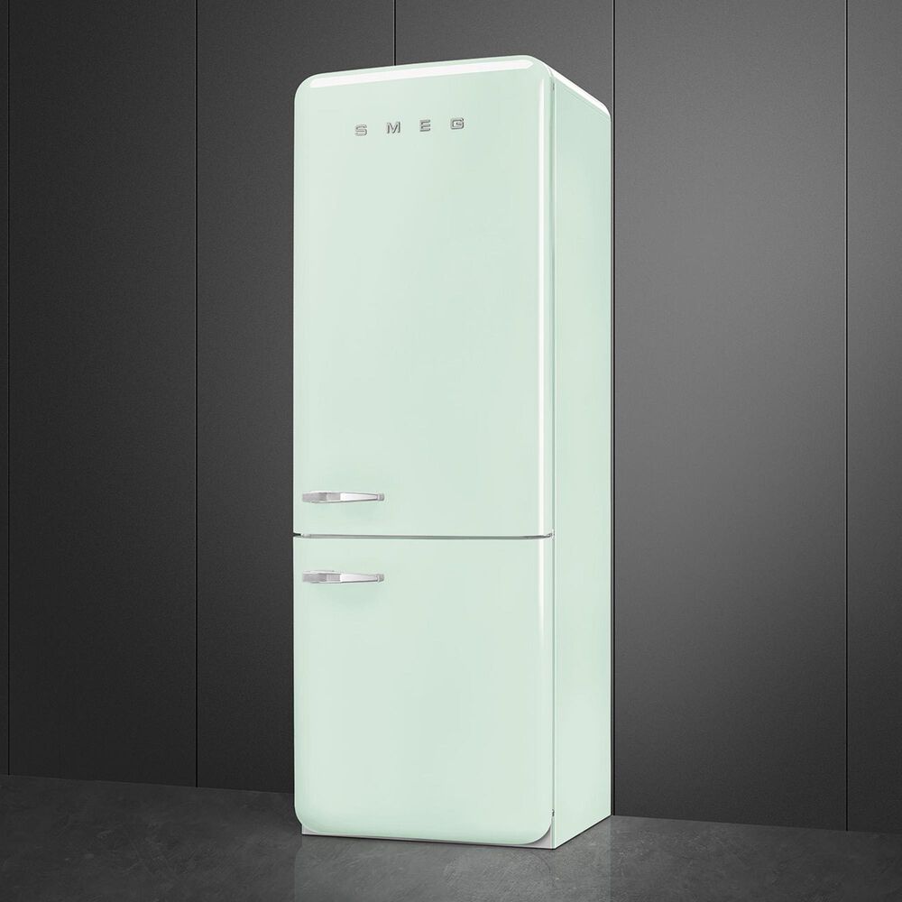 SMEG 18.01 Cu. Ft. Retro Bottom Freeze Refrigerator with Right Hinge in Pastel Green, , large