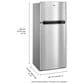 Whirlpool 18 Cu. Ft. Top Freezer Refrigerator with EZ Connect Icemaker Kit in Fingerprint Resistant Metallic Steel, , large