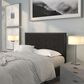 Flash Furniture Bristol Full Upholstered Headboard in Black, , large