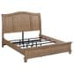 Riva Ridge Oxford King Sleigh Bed in Tan with USB Ports, , large