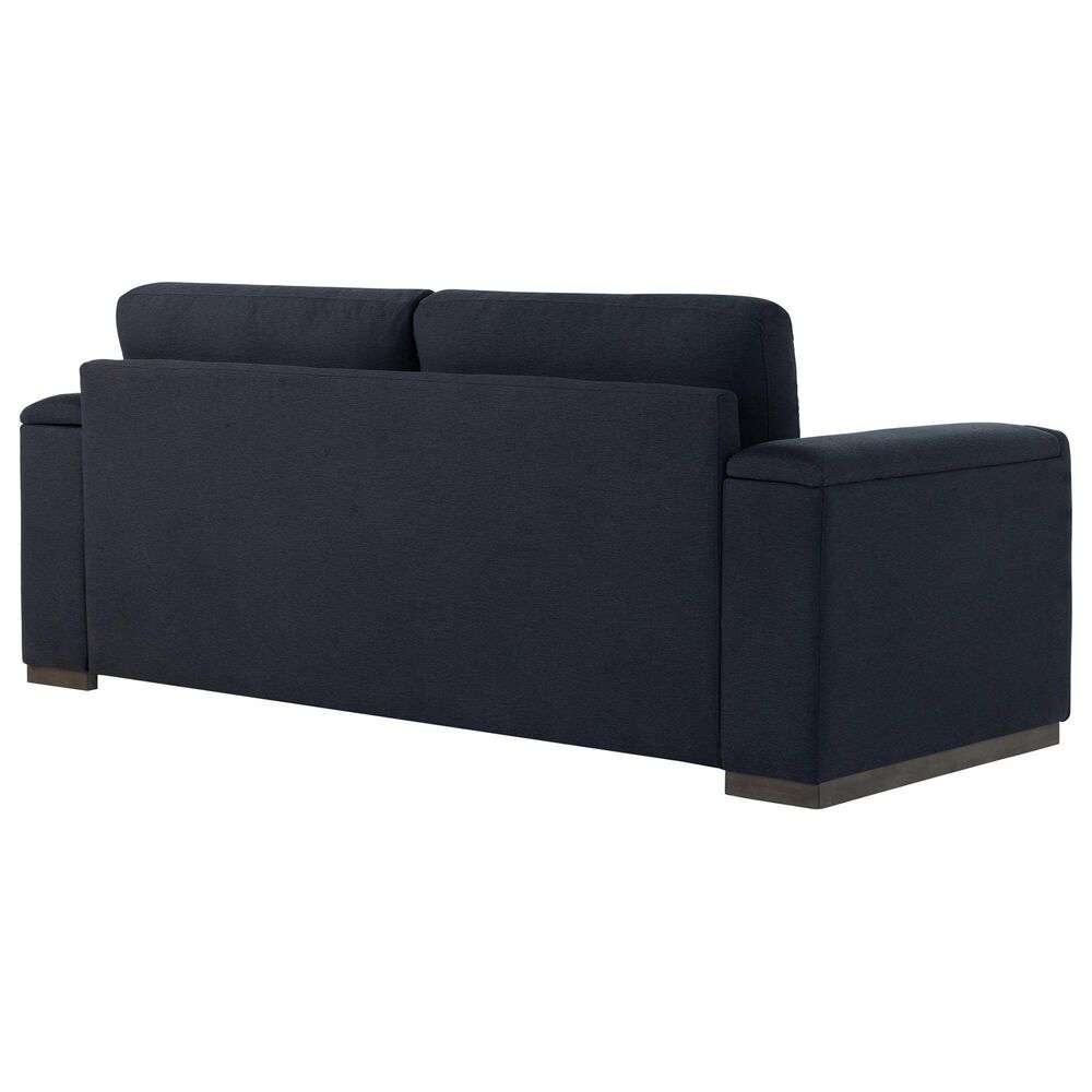 Lifestyle Solutions Riles Stationary Storage Sofa in Navy Blue, , large