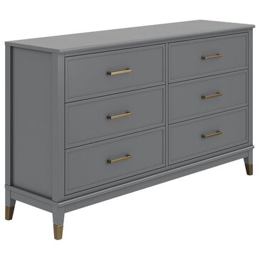 DHP Westerleigh 6-Drawer Dresser in Graphite Grey, , large