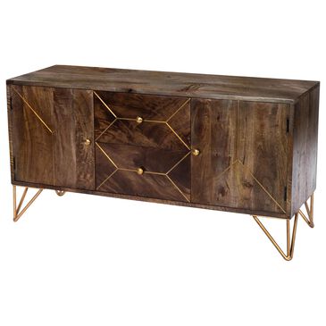 Butler Alda 47" Entertainment Console in Medium Brown, , large