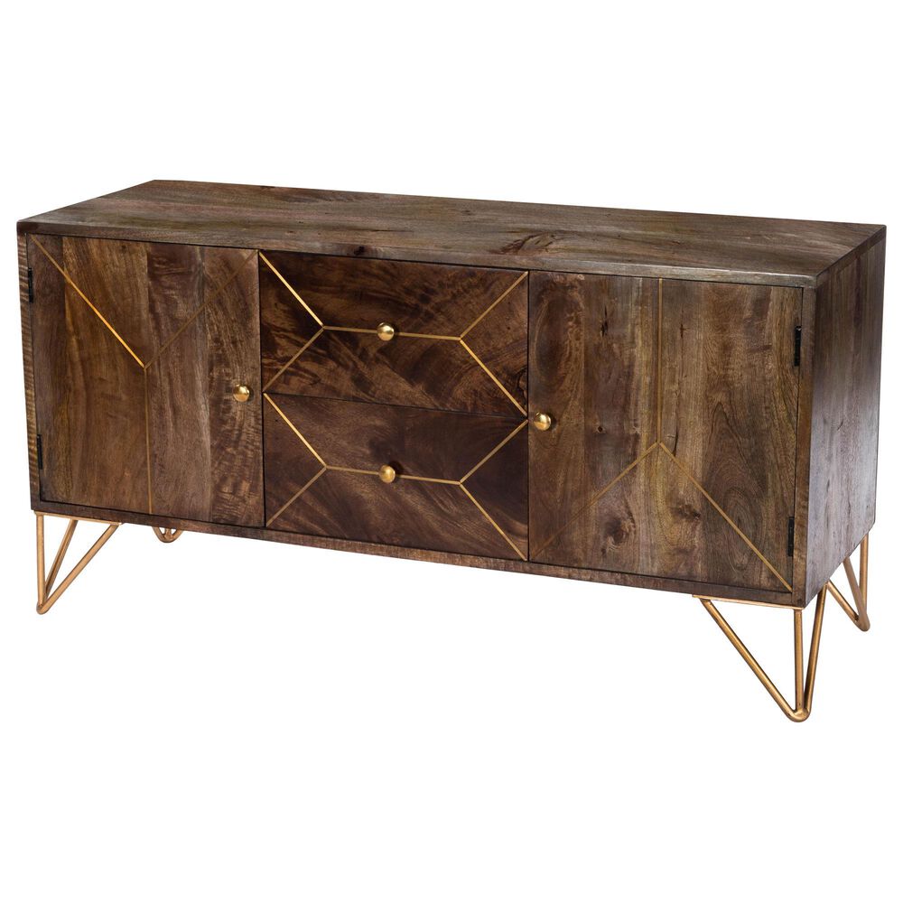 Butler Alda 47" Entertainment Console in Medium Brown, , large