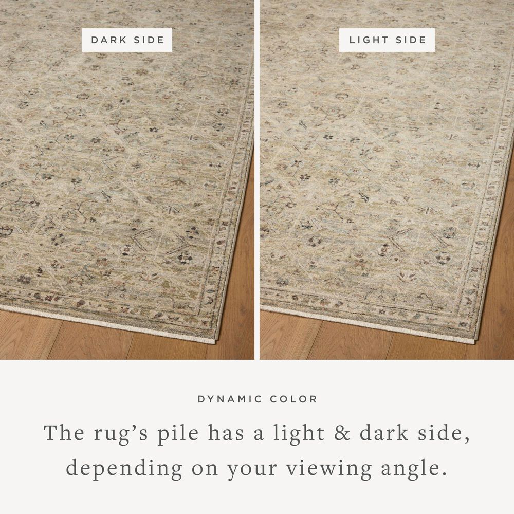 Loloi Briar Silver and Moss 7'10" Round Area Rug, , large
