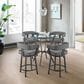 Blue River Naomi and Lorin 5-Piece Counter Height Dining Set in Matte Black, , large
