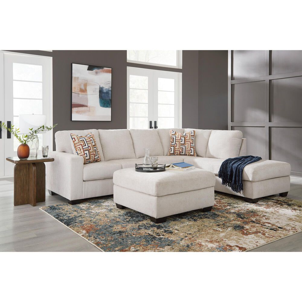 Ashley Aviemore 2-Piece Sectional with Right-Facing Chaise in Stone, , large