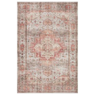 Loloi II Heidi  6" Round Dove and Spice Area Rug, , large