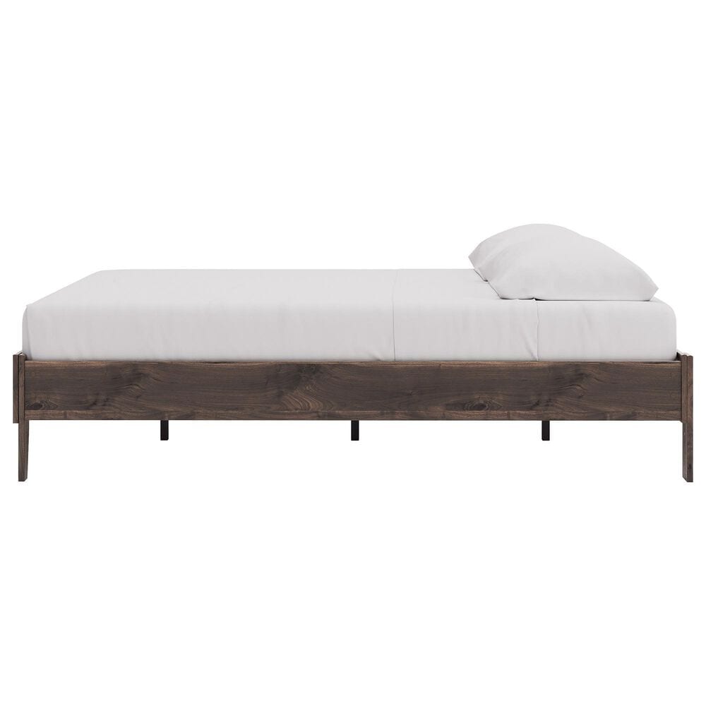 Ashley Calverson King Platform Bed in Rich Brown, , large