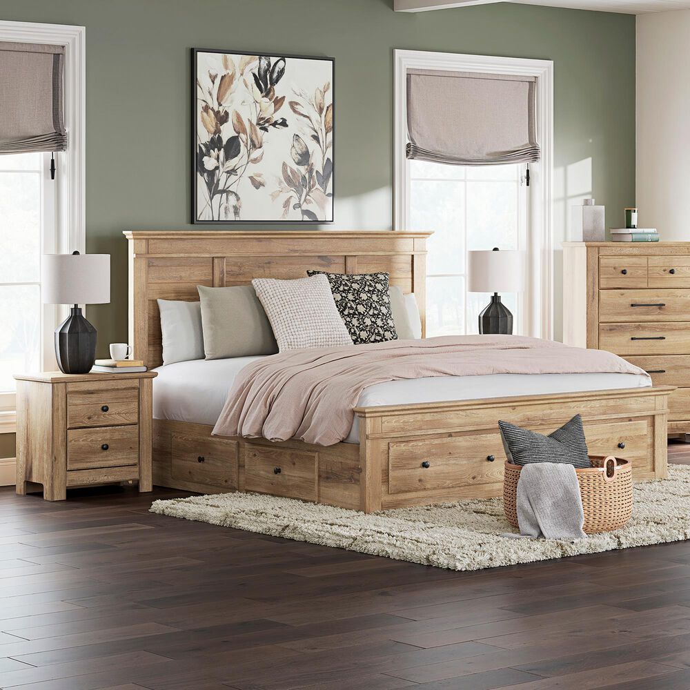 Ashley Makidern 2-Piece King Storage Bedroom Set with Six Drawers in Natural Brown, , large