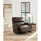 Ashley Emberla Swivel Glider Recliner in Coffee, , large