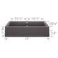 Blanco Vintera 33" Equal Double Apron Farmhouse Sink in Cinder, , large