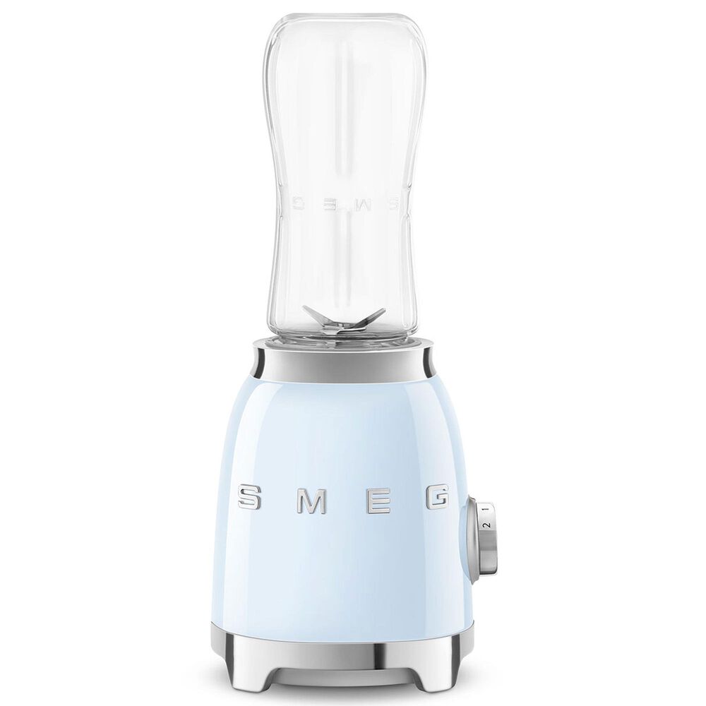 Smeg 2-Speed Personal Blender in Pastel Blue and Chrome, , large