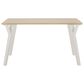 Ashley Grannen Rectangle Dining Table in White, Light Tan and Natural - Table Only, , large