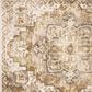 Oriental Weavers Maharaja Terrell 661C 6"7" x 9"6" Gold and Ivory Area Rug, , large