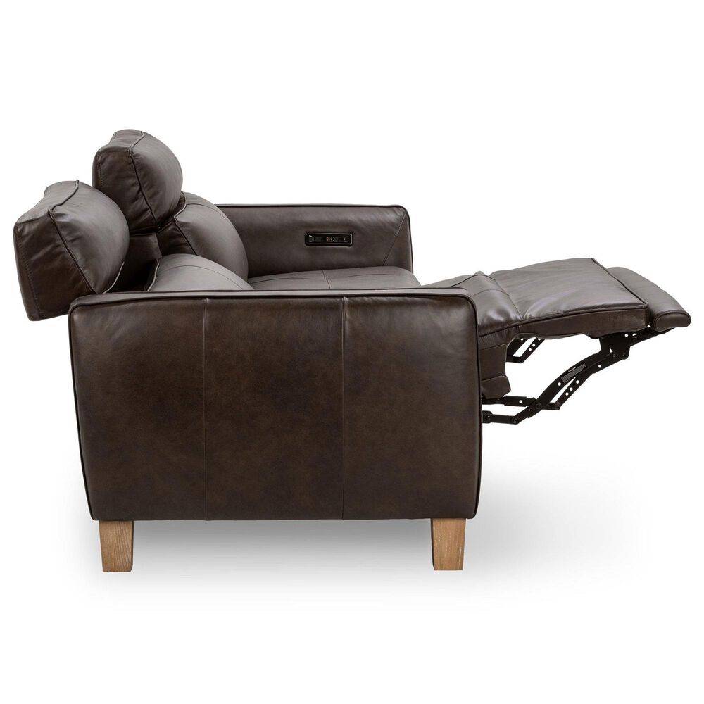 Classic Home Conway Right Arm Facing Power Recliner Chair in Brown, , large