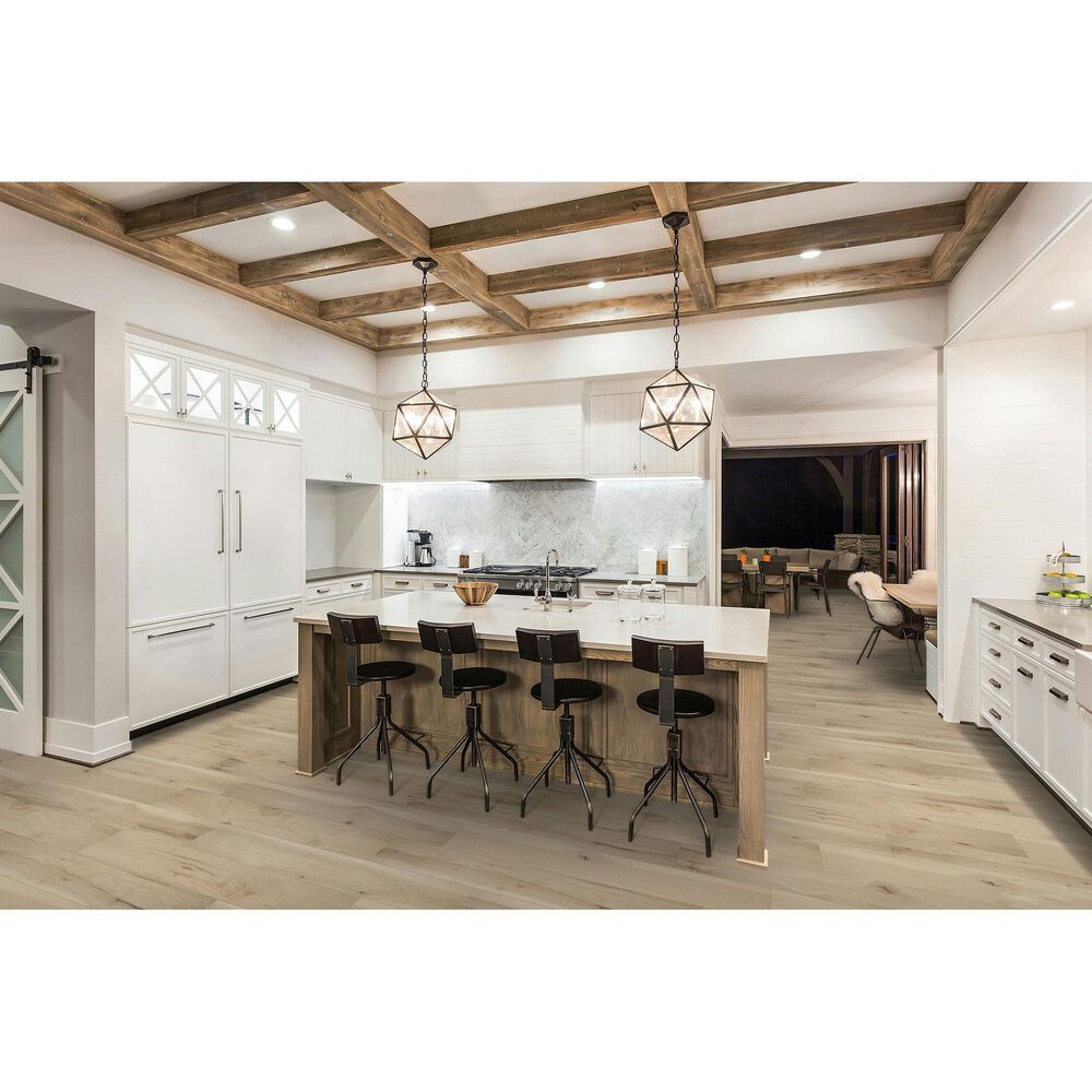Karastan BelleLuxe Waterproof Farrington Crest Tree Lights Hickory 8&quot; x 54&quot; Laminate, , large