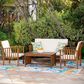 Linon Home Decor Caneel 4-Piece Outdoor Conversation Set in Brown, , large