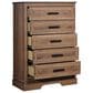 New Heritage Design Coventry Hall 5-Drawer Chest in Pecan, , large
