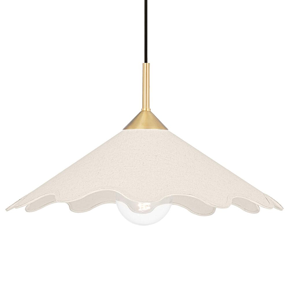 Mitzi Lighting Sodsai 1-Light Pendant in Aged Brass, , large