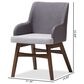 Baxton Studio Monte Arm Chair in Dark Walnut (Set of 2), , large