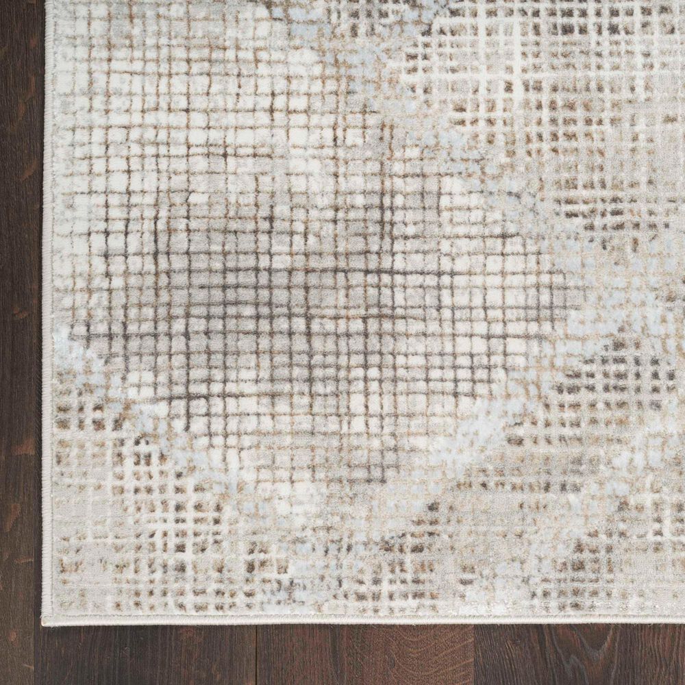 Nourison Sparkle ILI03 Grey 3'11" x 5'11" Area Rug, , large