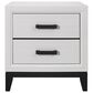 Global Furniture USA Kate 2 Drawer Nightstand in Foil White, , large