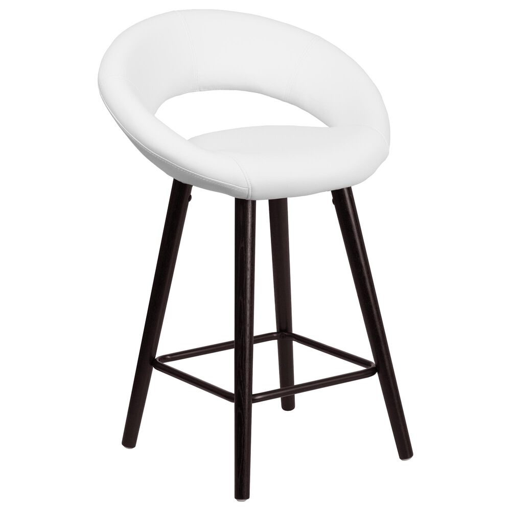 Flash Furniture Kelsey 24" Counter Stool in White, , large